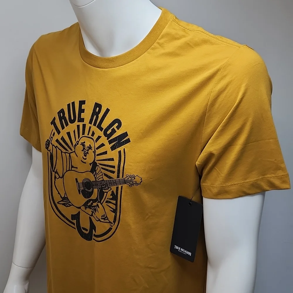 TRUE RELIGION ANTIQUE GOLD TSHIRT XL